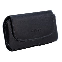 Galaxy S3 Extendable Horizontal Pouch (Round Black)